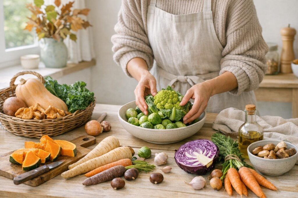 autumn vegetables