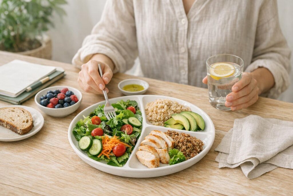 healthy food plate