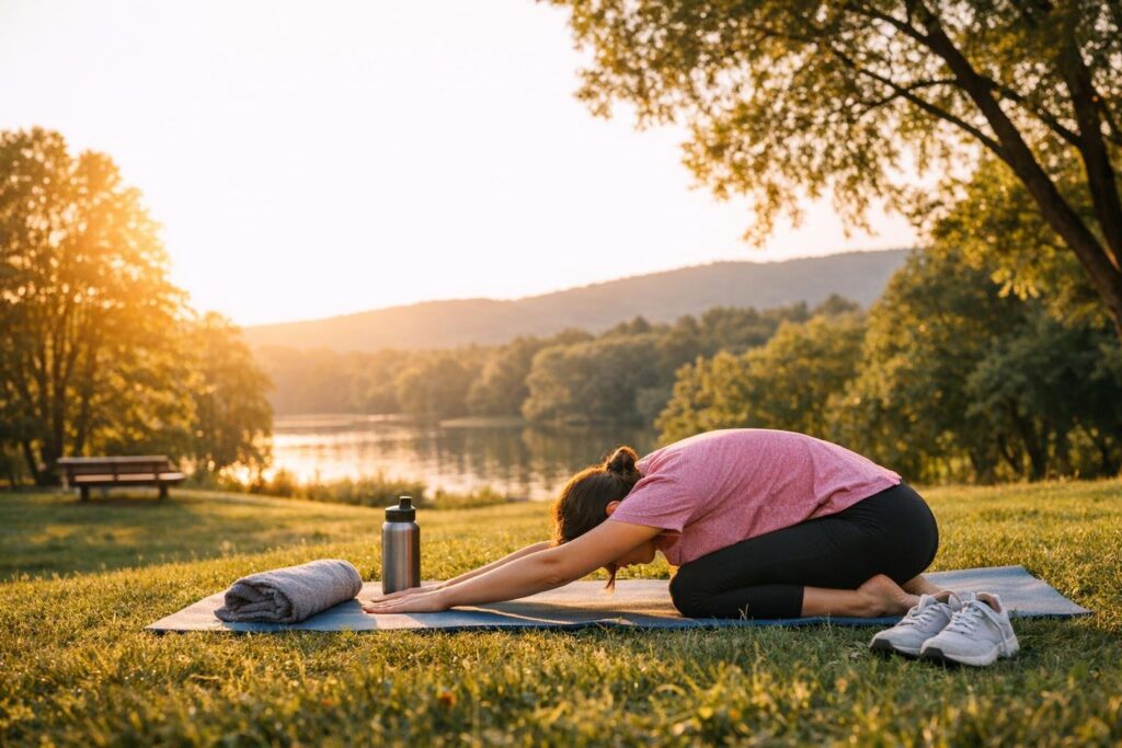 lower back stretch