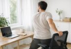 stretching office
