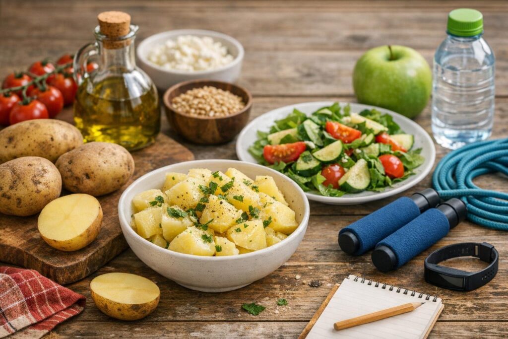 boiled potatoes