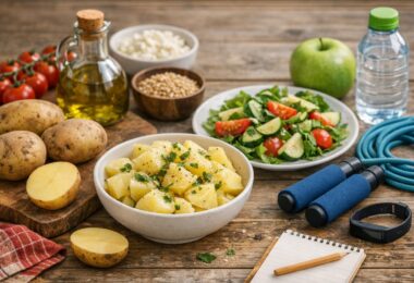 boiled potatoes