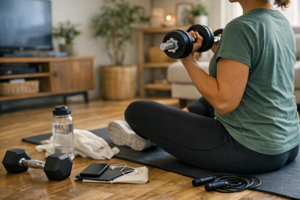 dumbbells home